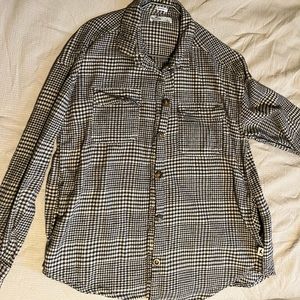 Hollister button up boyfriend flannel